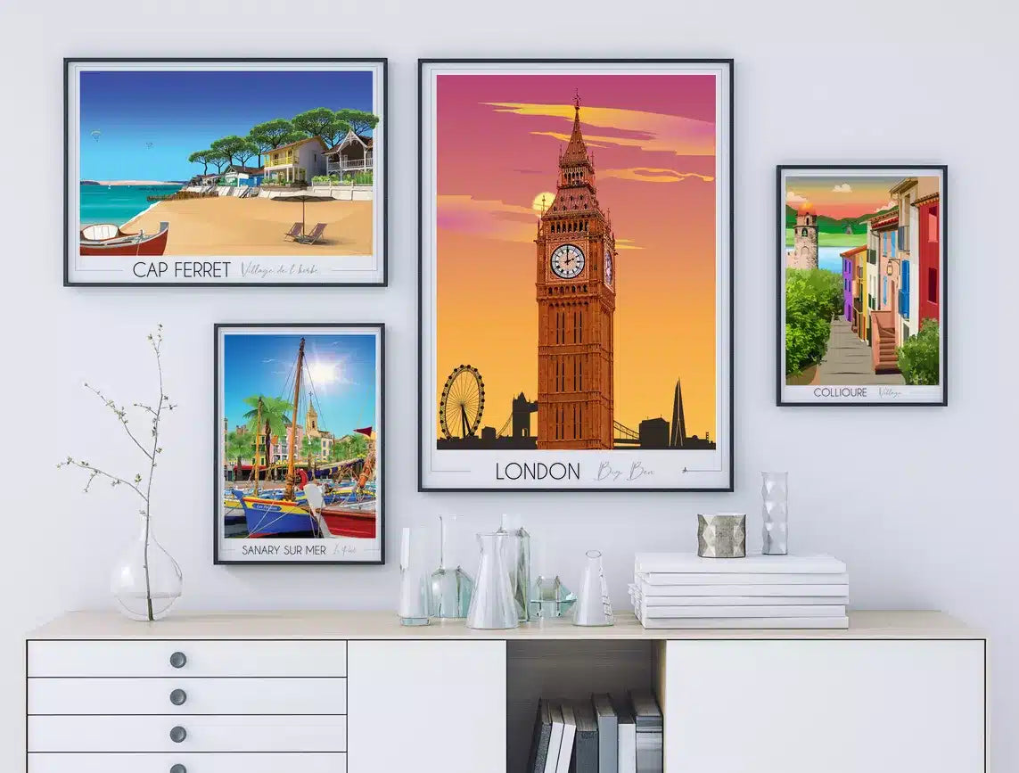 Affiches de villes : une invitation au voyage depuis votre salon