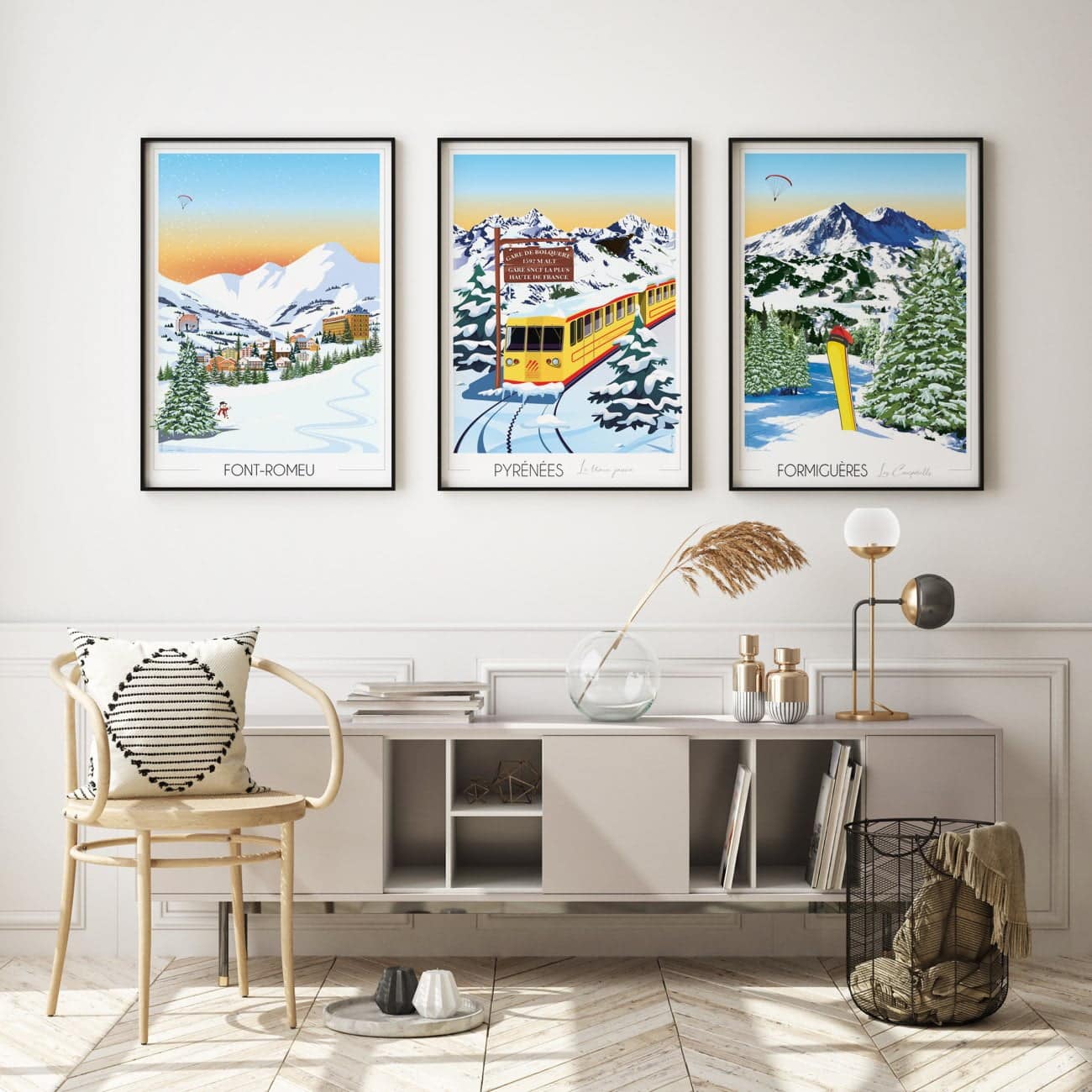 Affiches des Pyrénées: la beauté des Montagnes à portée de main