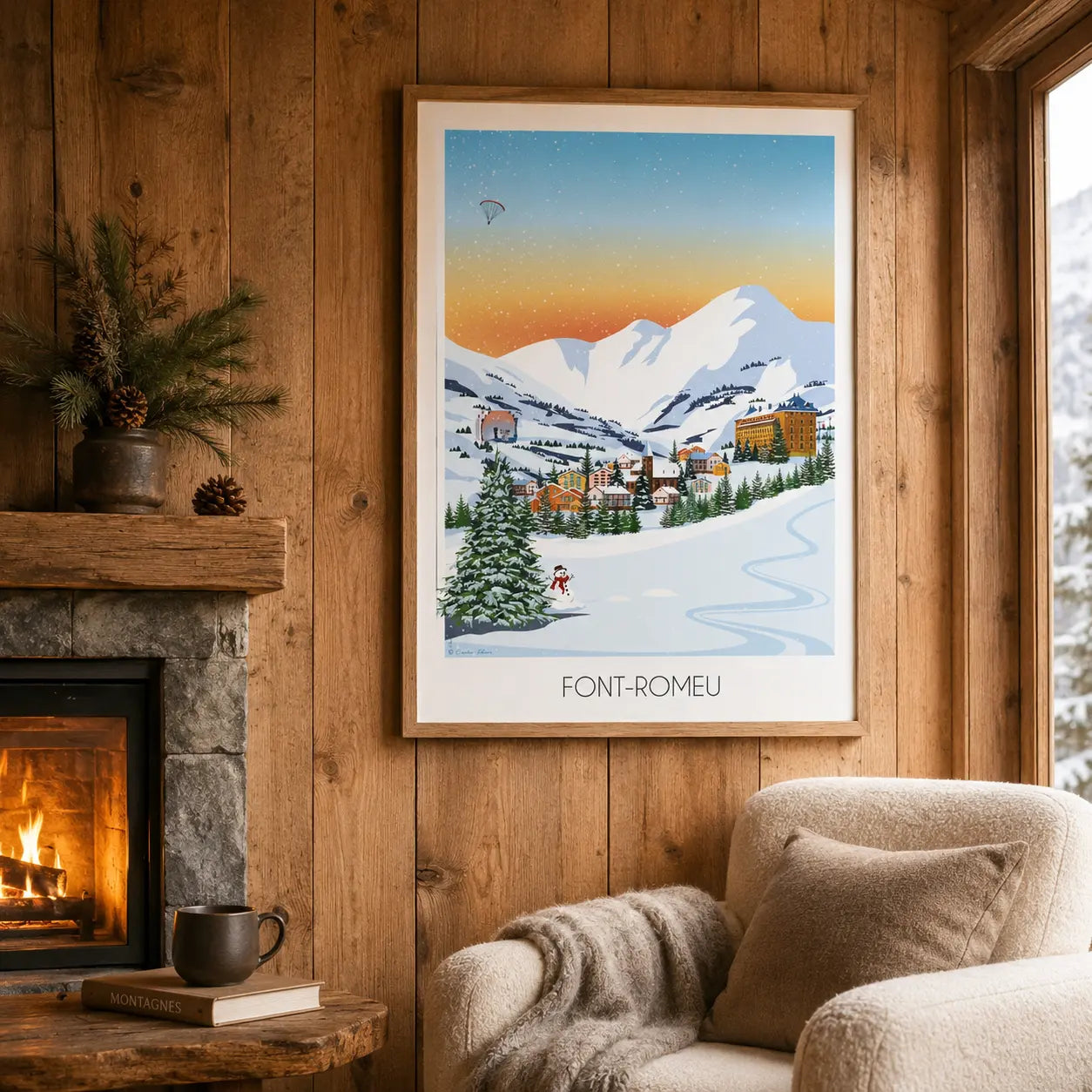 Affiches de montagne - illustrations Foliove par Marie Troff