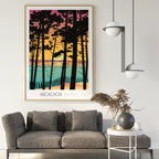 Affiche Arcachon Plage Pereire