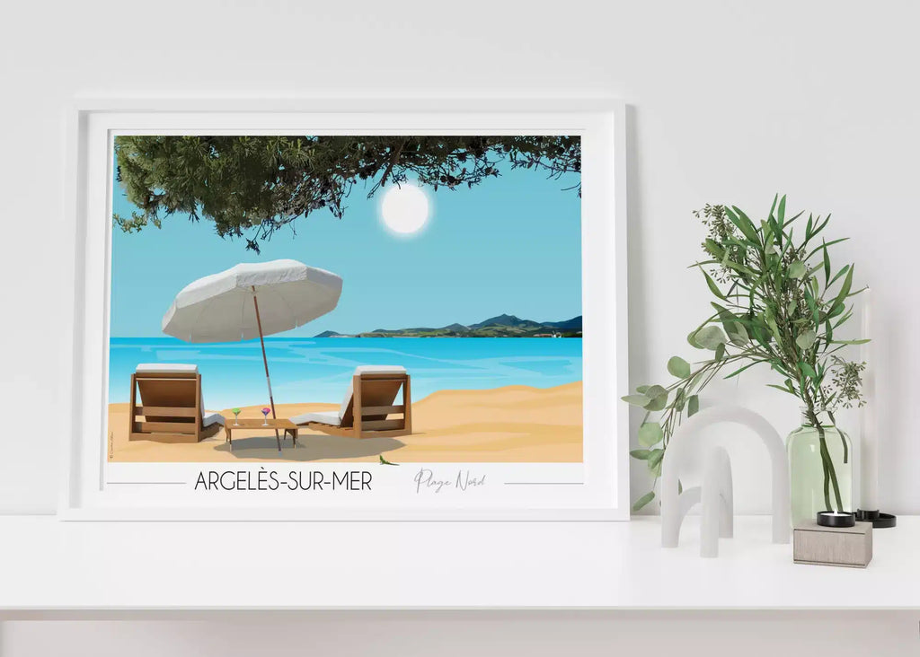 Affiche Argelès sur Mer Côte Vermeille
