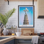 Affiche Barcelone Sagrada Familia Tour de Jésus
