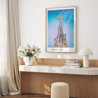 Affiche Barcelone Sagrada Familia Tour de Marie