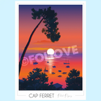 Affiche Cap Ferret Petit Piquey