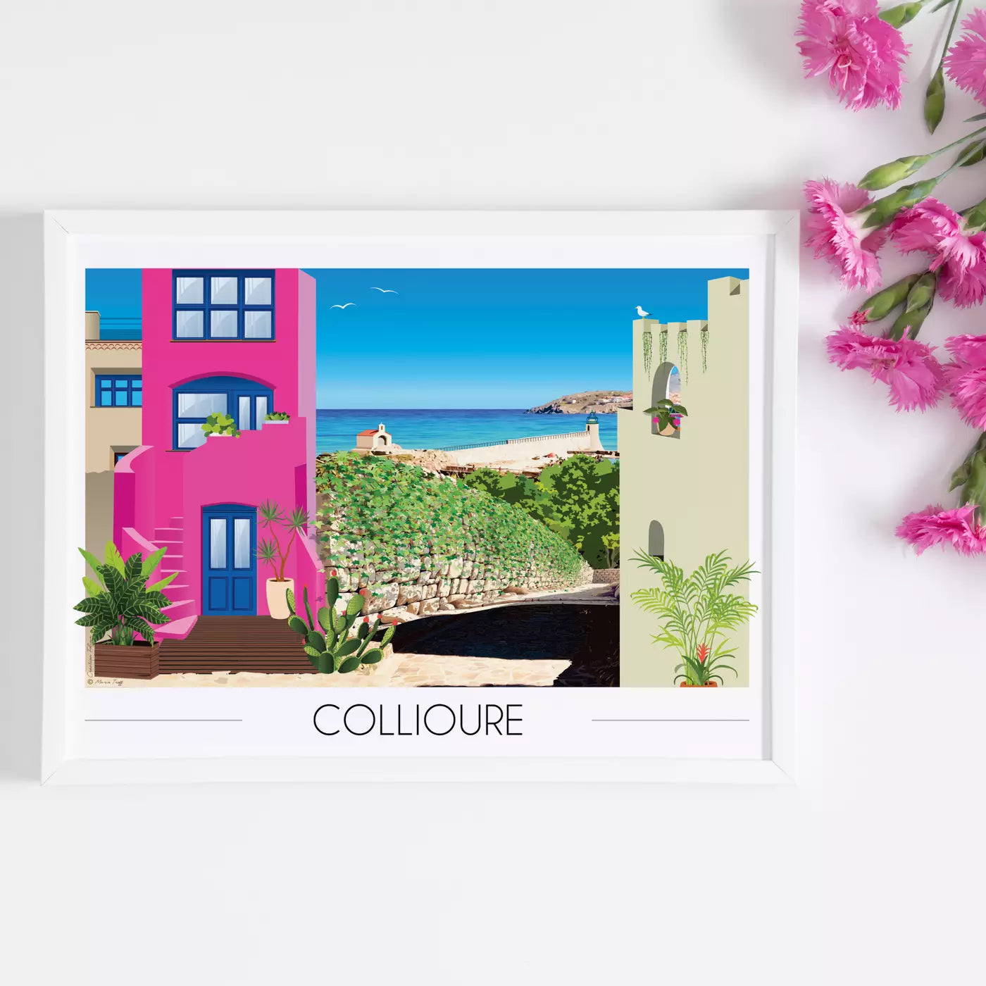Affiche Collioure - Quartier du Mouré