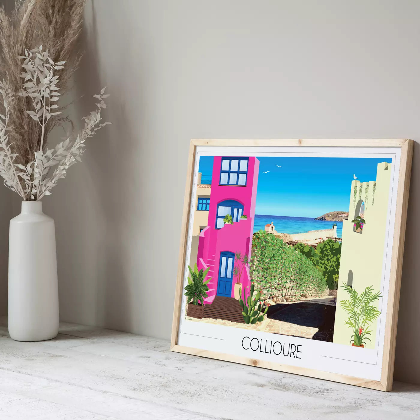 Affiche Collioure - Quartier du Mouré
