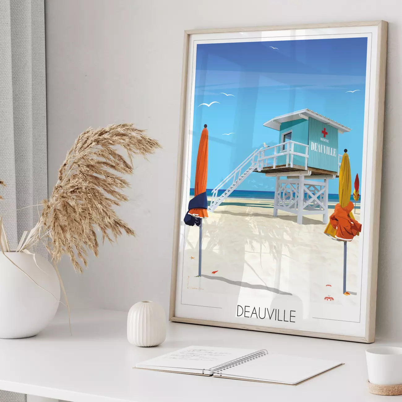 Affiche Deauville Plage