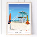 Affiche Deauville Plage