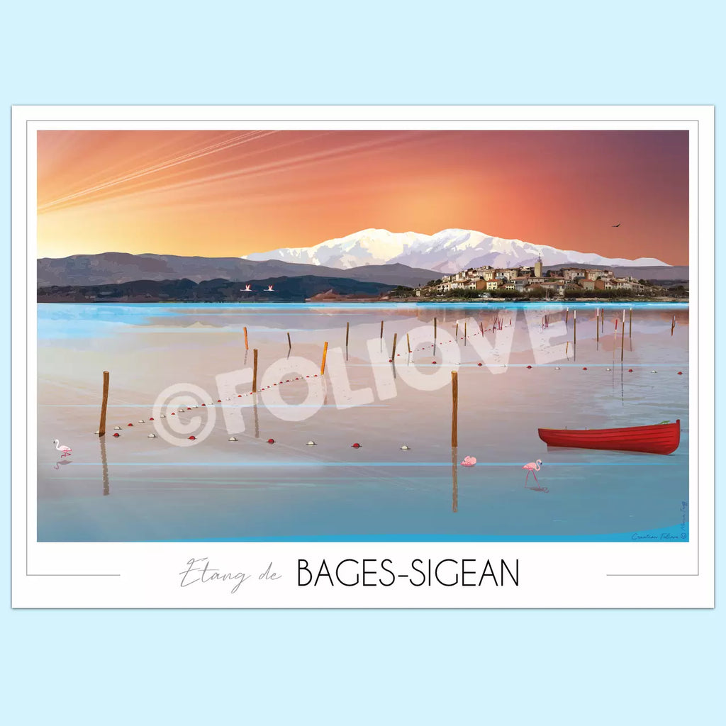 Affiche Étang de Bages Sigean