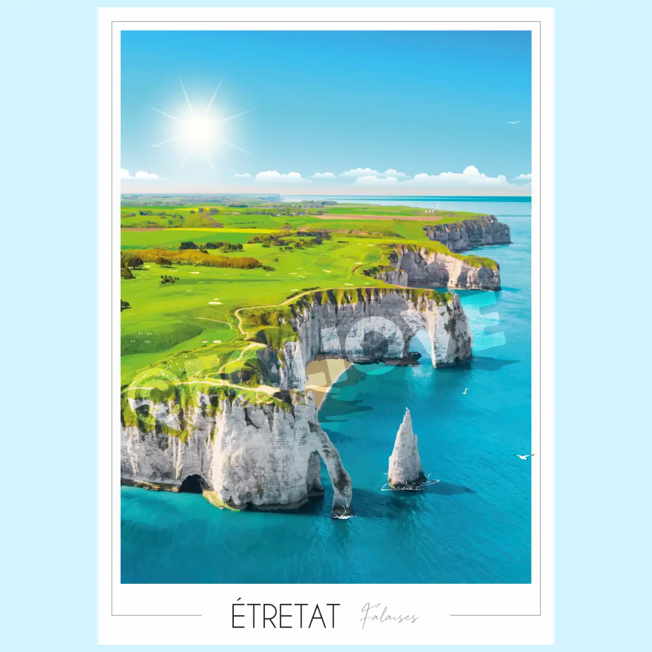 Affiche Étretat