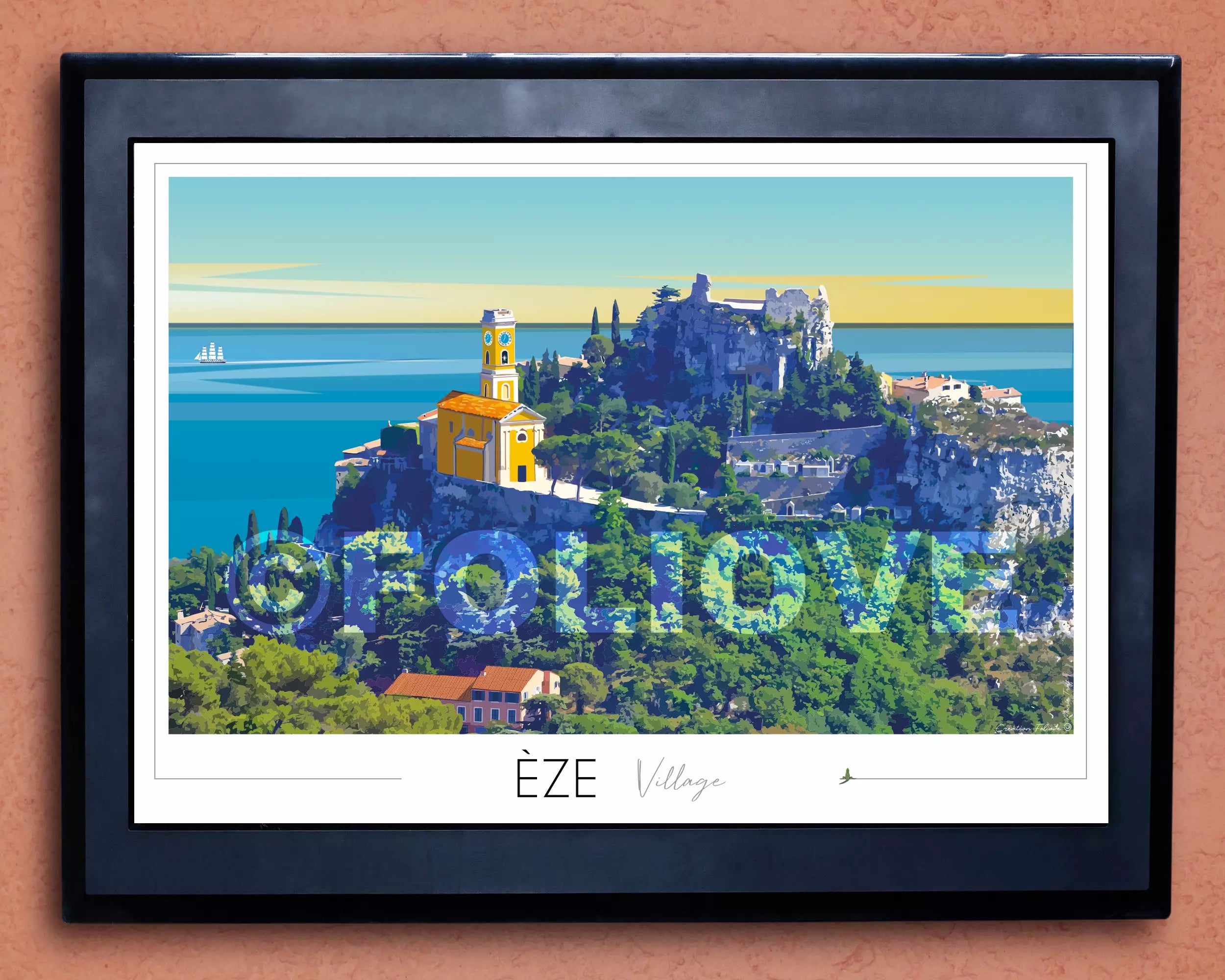 Affiche Èze village