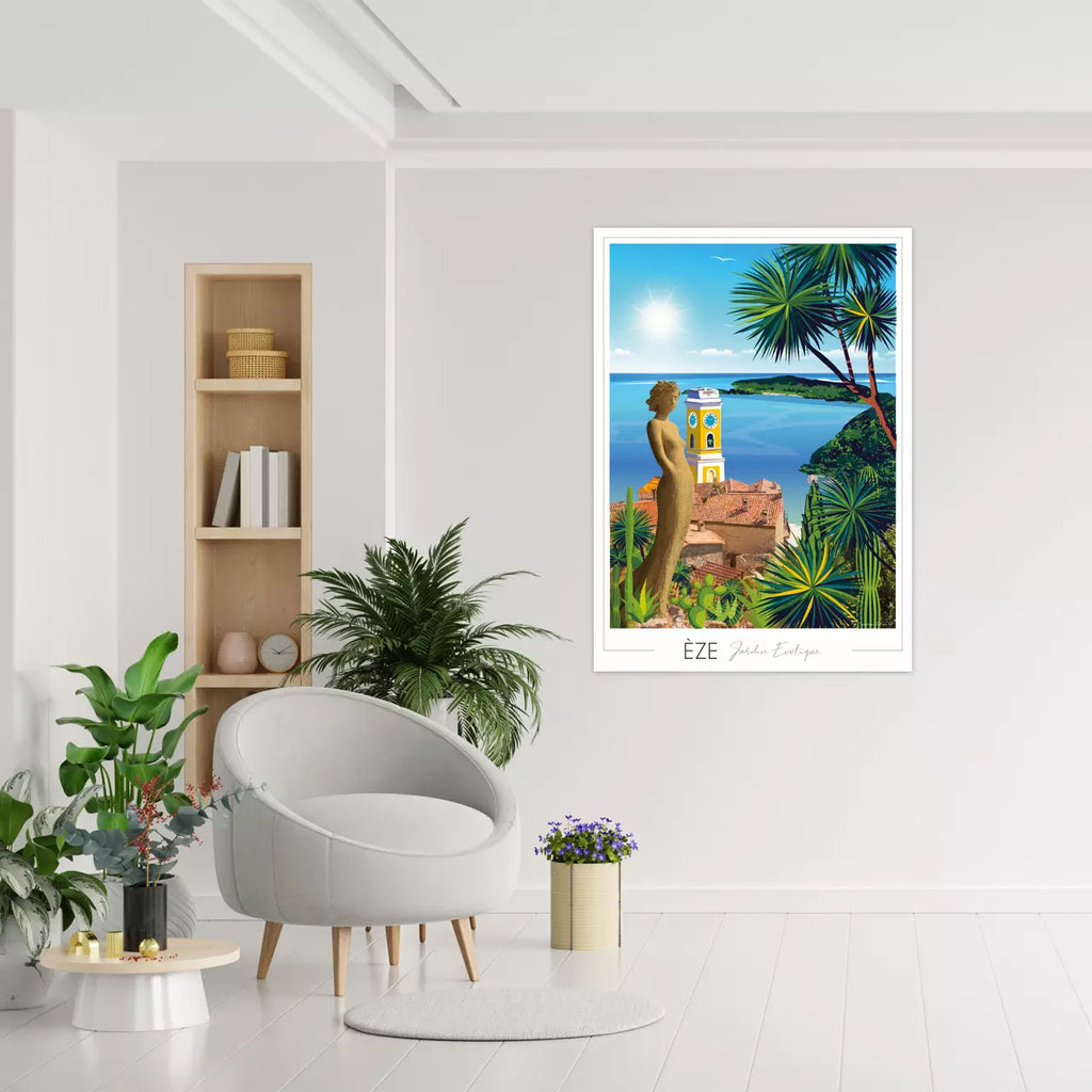 Affiche Eze Jardin Exotique