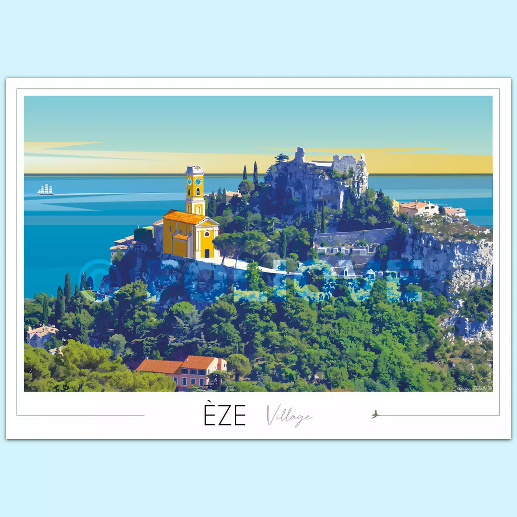 Affiche Èze village