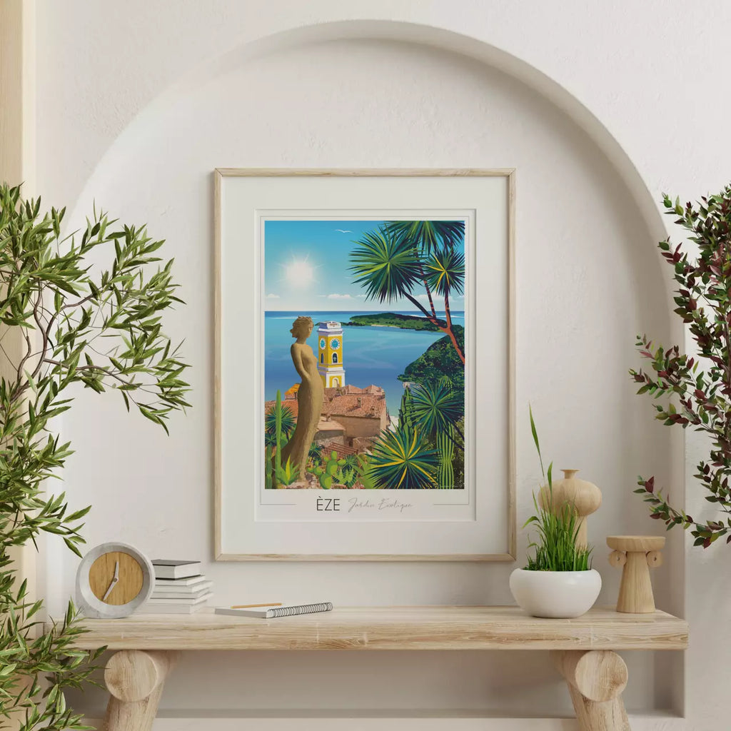 Affiche Eze Jardin Exotique