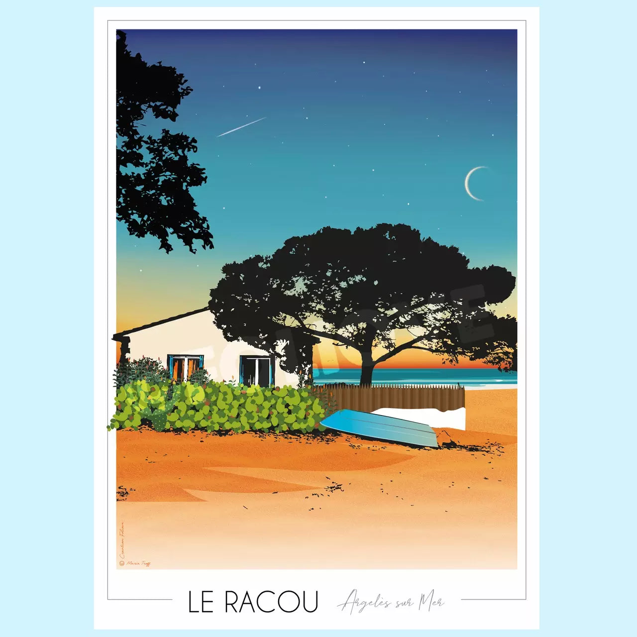 Affiche Le Racou - Argelès sur Mer