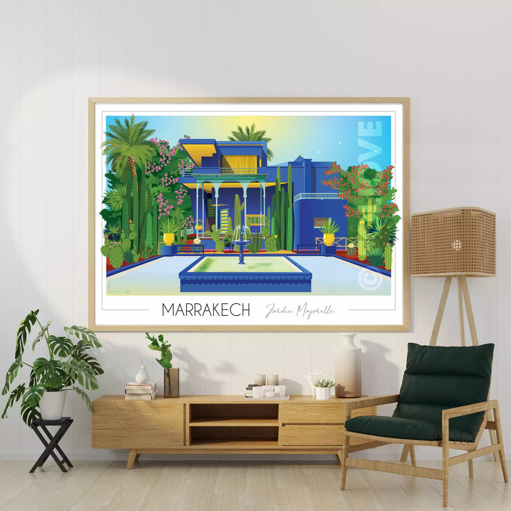 Affiche Marrakech Jardin Majorelle