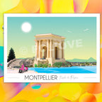 Affiche Montpellier Peyrou