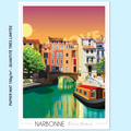 Affiche Narbonne Pont des Marchands 50x70cm | 150G
