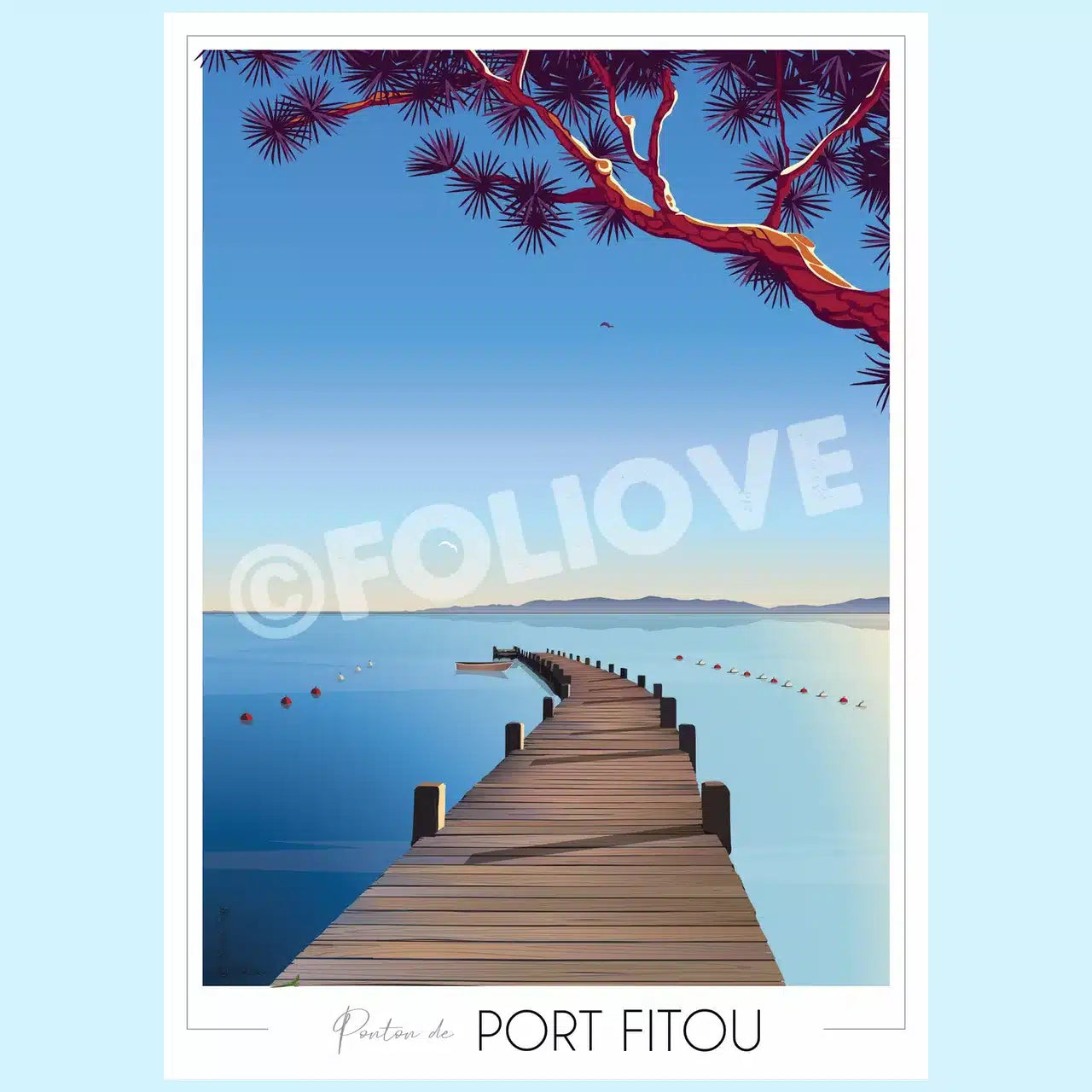 Affiche Port Fitou