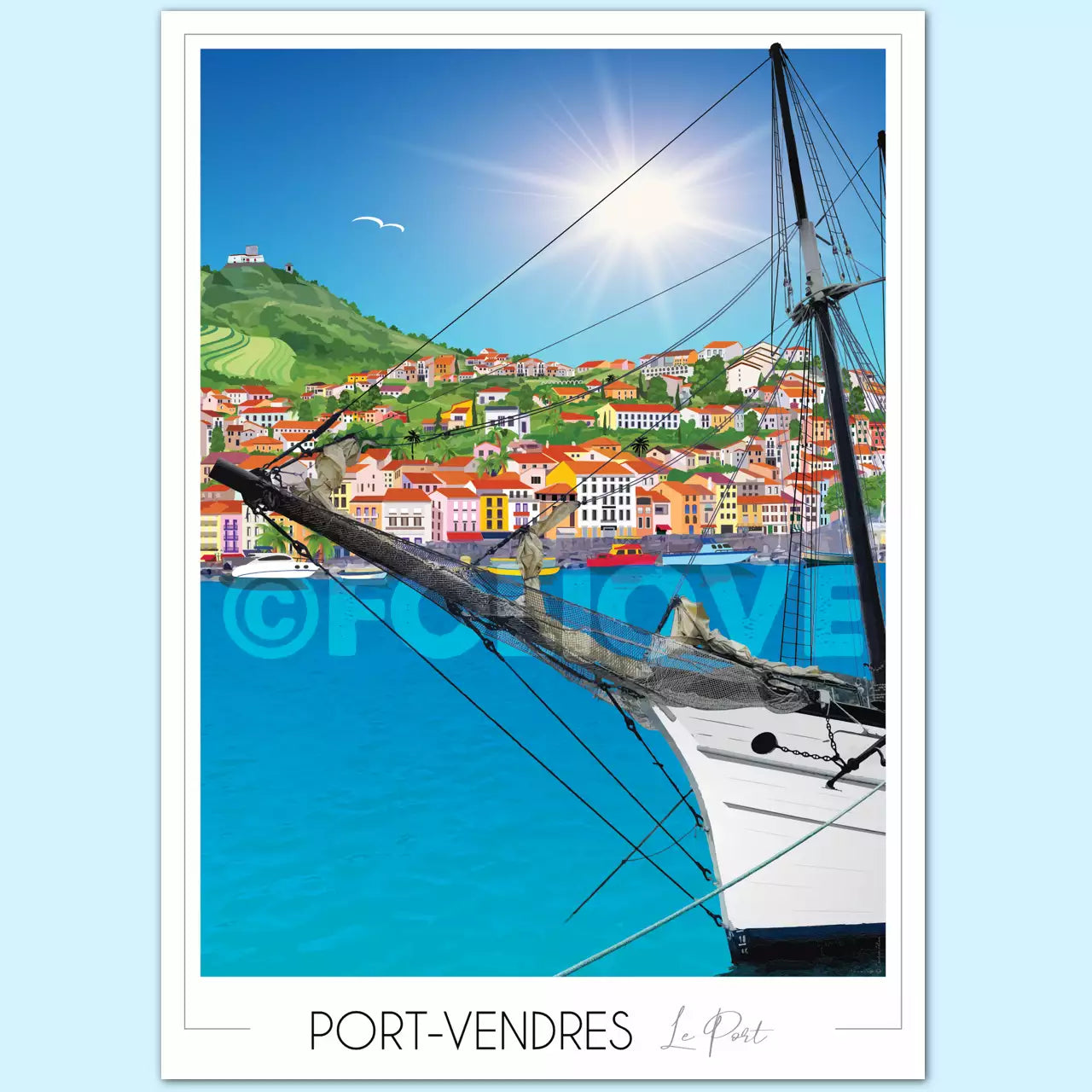 Affiche Port-Vendres Port