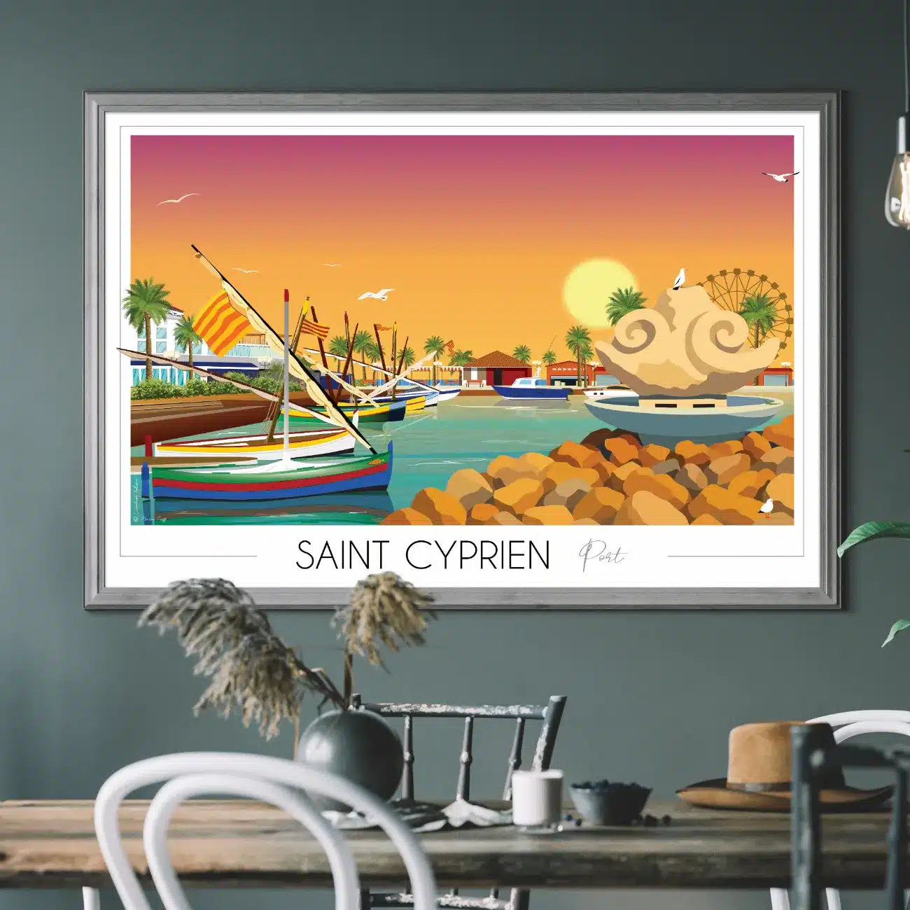 Affiche Saint-Cyprien port