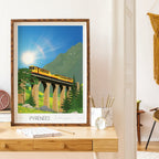 Affiche Train Jaune - Pont Séjourné
