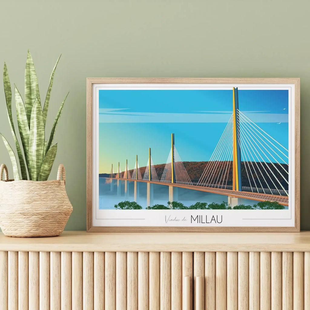 Affiche Millau Viaduc