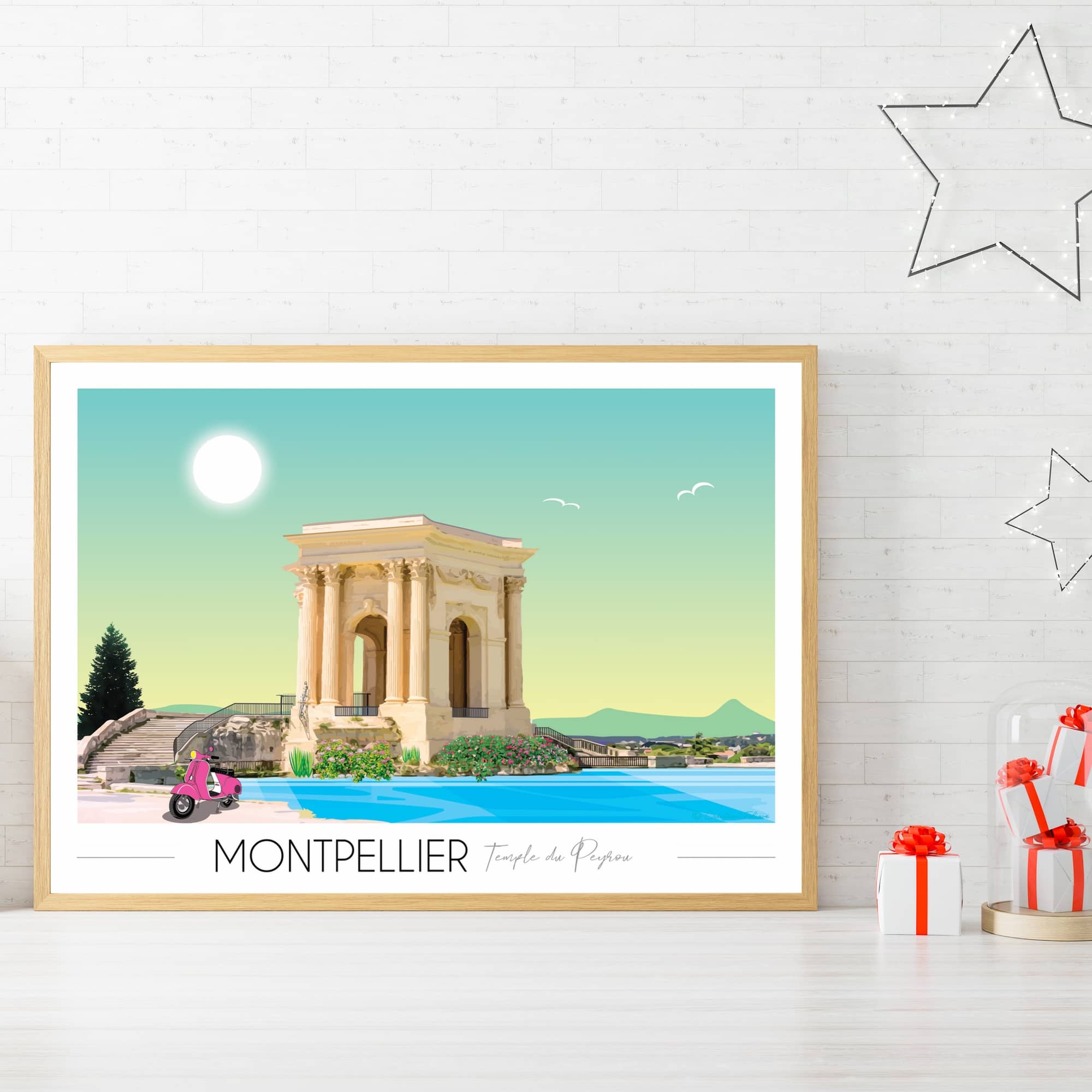 Affiche Montpellier Peyrou