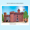 Affiche Perpignan Castillet | Imparfaite 50x70 cm