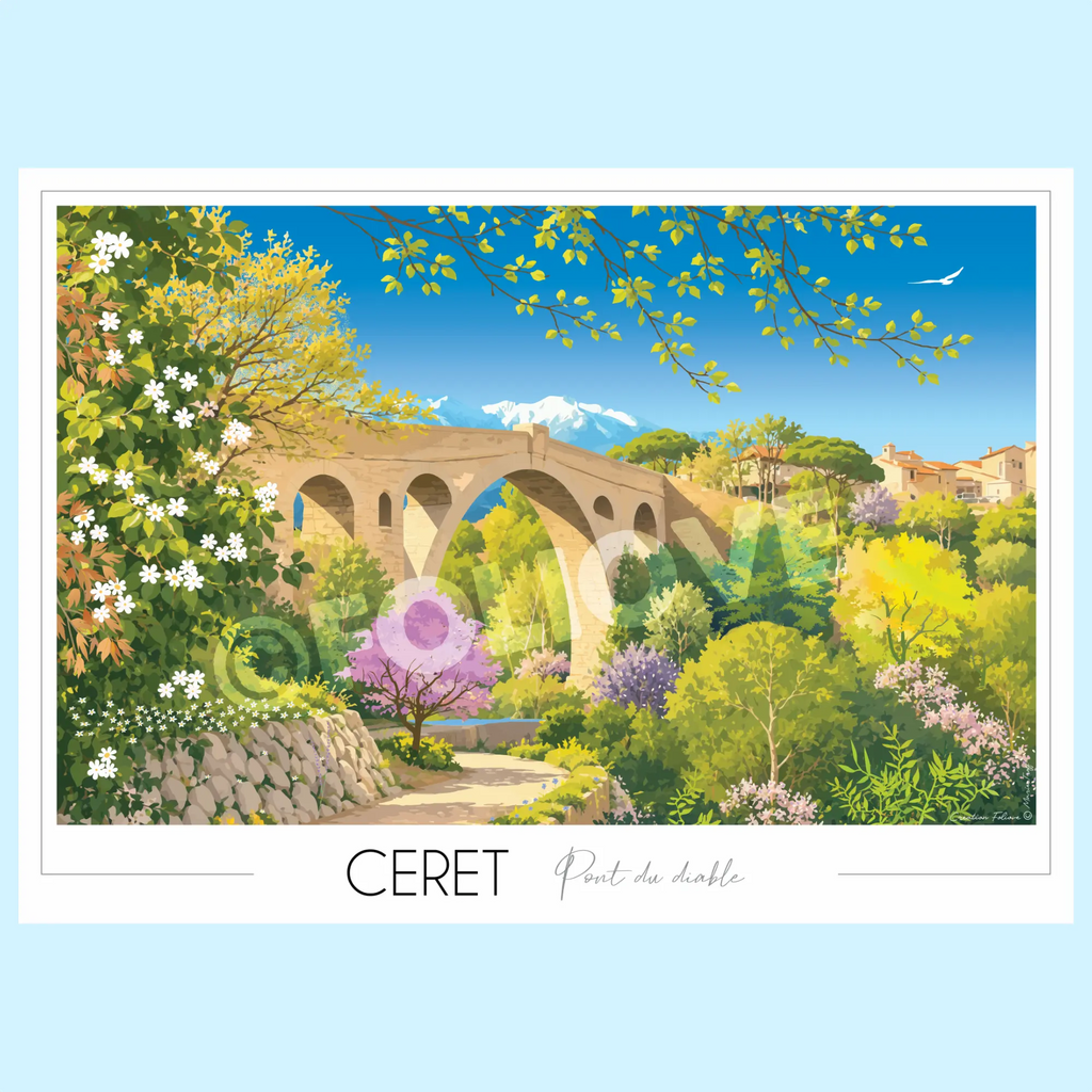 Affiche de Céret - Pont du Diable