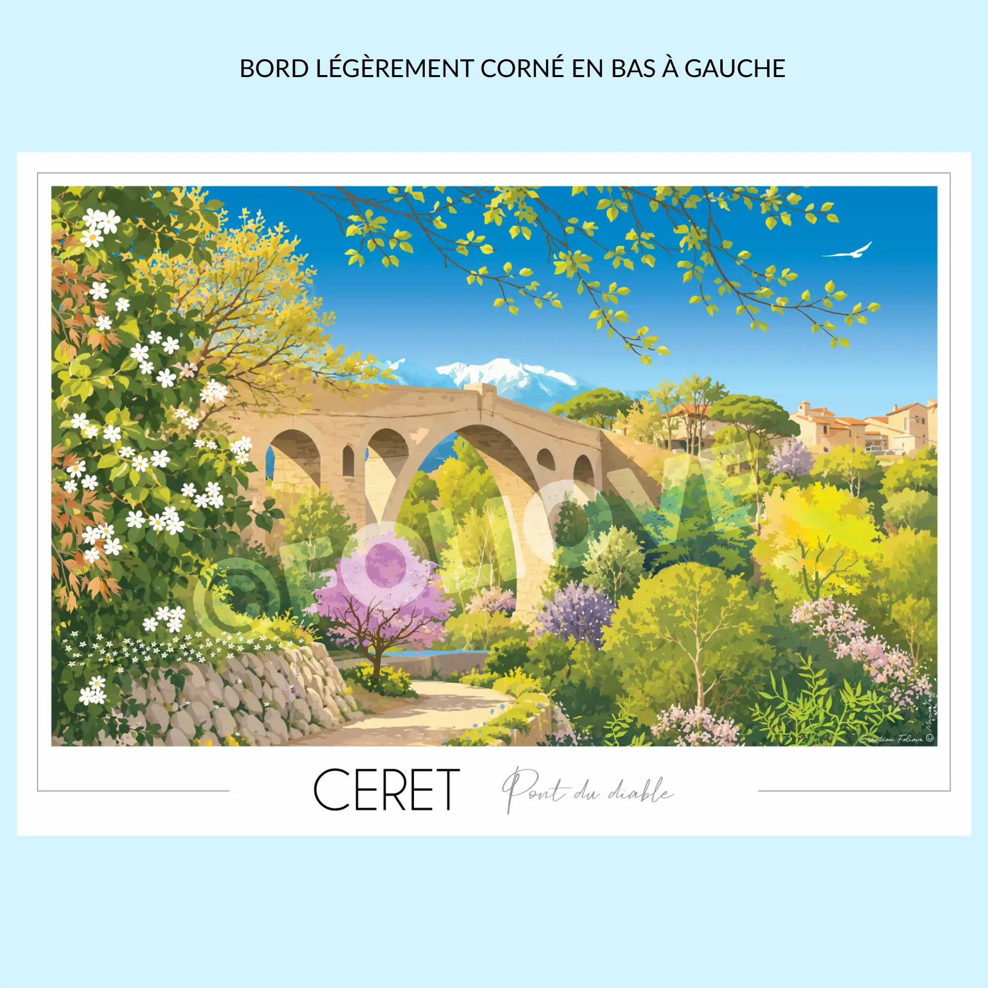 Affiche de Céret - Pont du Diable | Imparfaite 30x42
