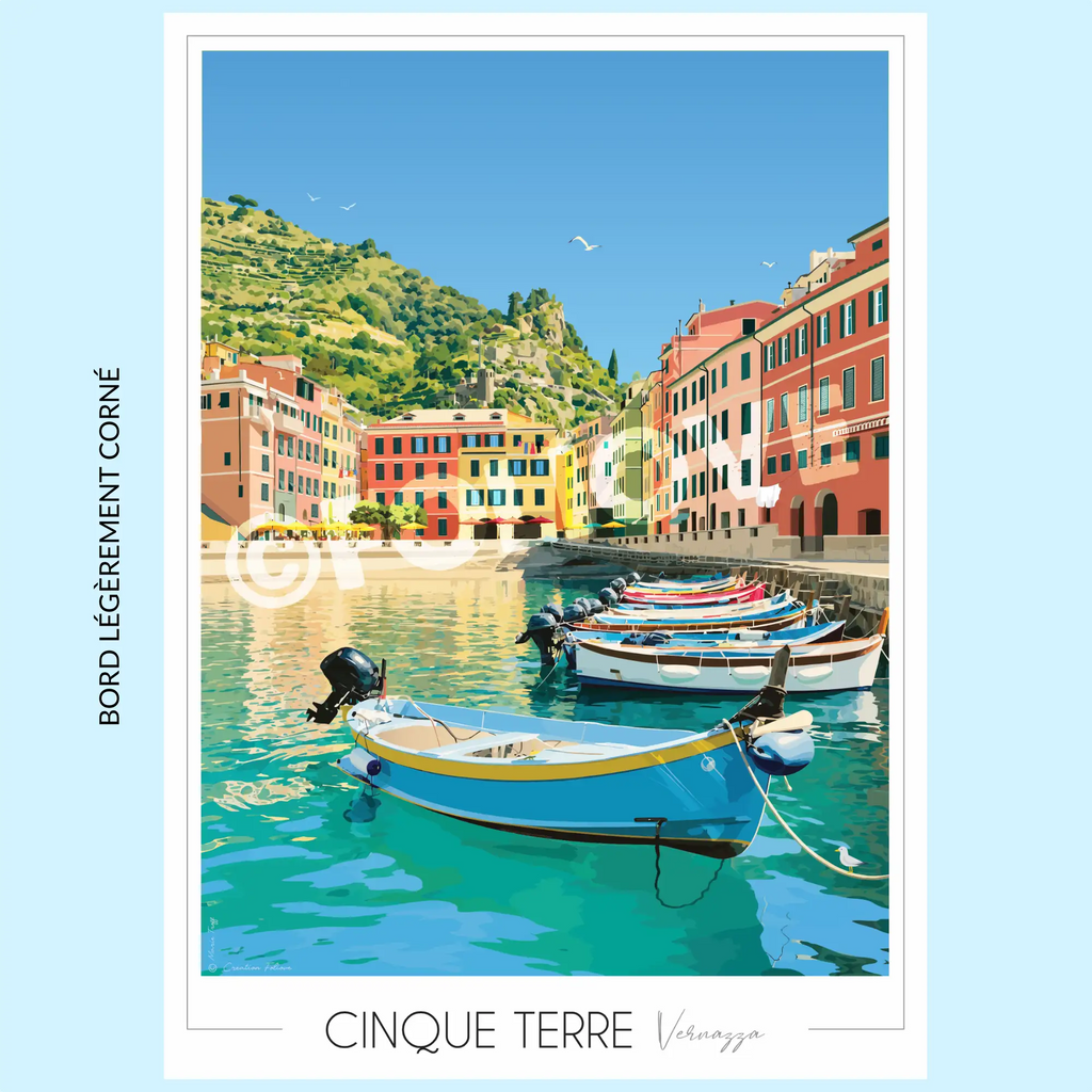 Affiche Cinque Terre – Vernazza | Imparfaite 50x70 cm