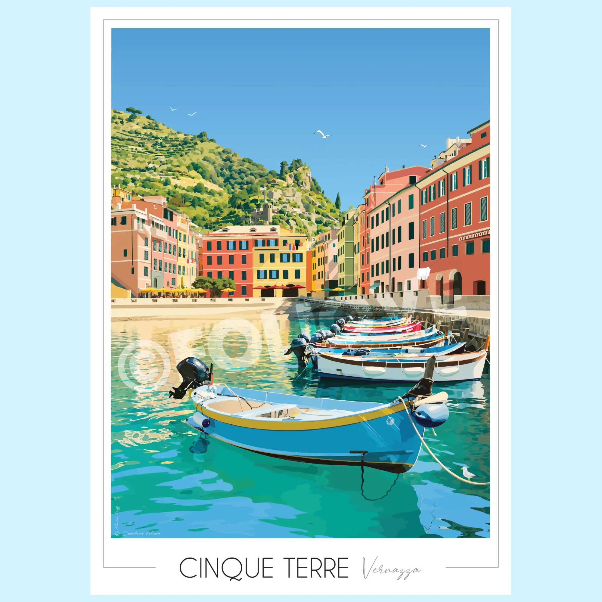 Affiche Cinque Terre – Vernazza