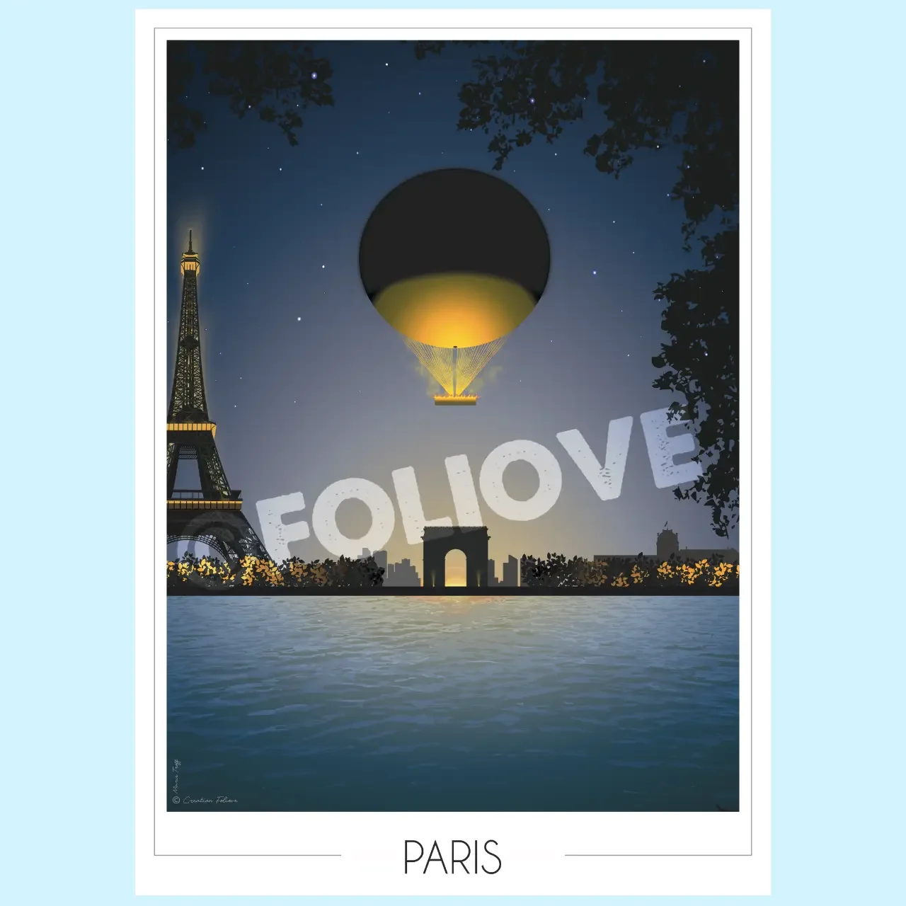 Affiche Paris Vasque Olympique - Edition limitée
