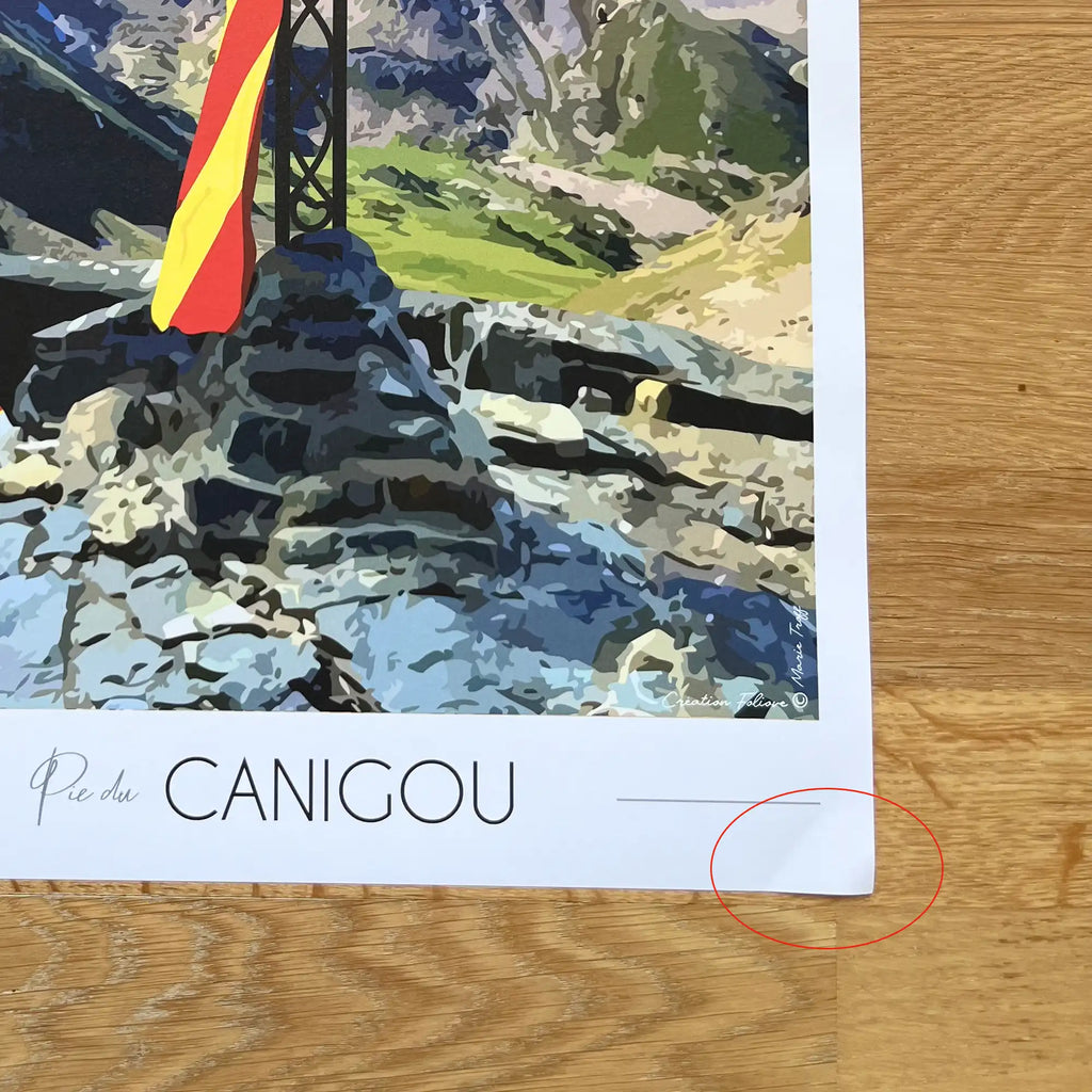 Affiche Pic du Canigou | Imparfaite 30x42 cm