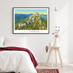 Décoration murale Chambre scandinave avec château de Peyrepertuse