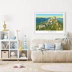 Salon côtier avec château de Peyrepertuse