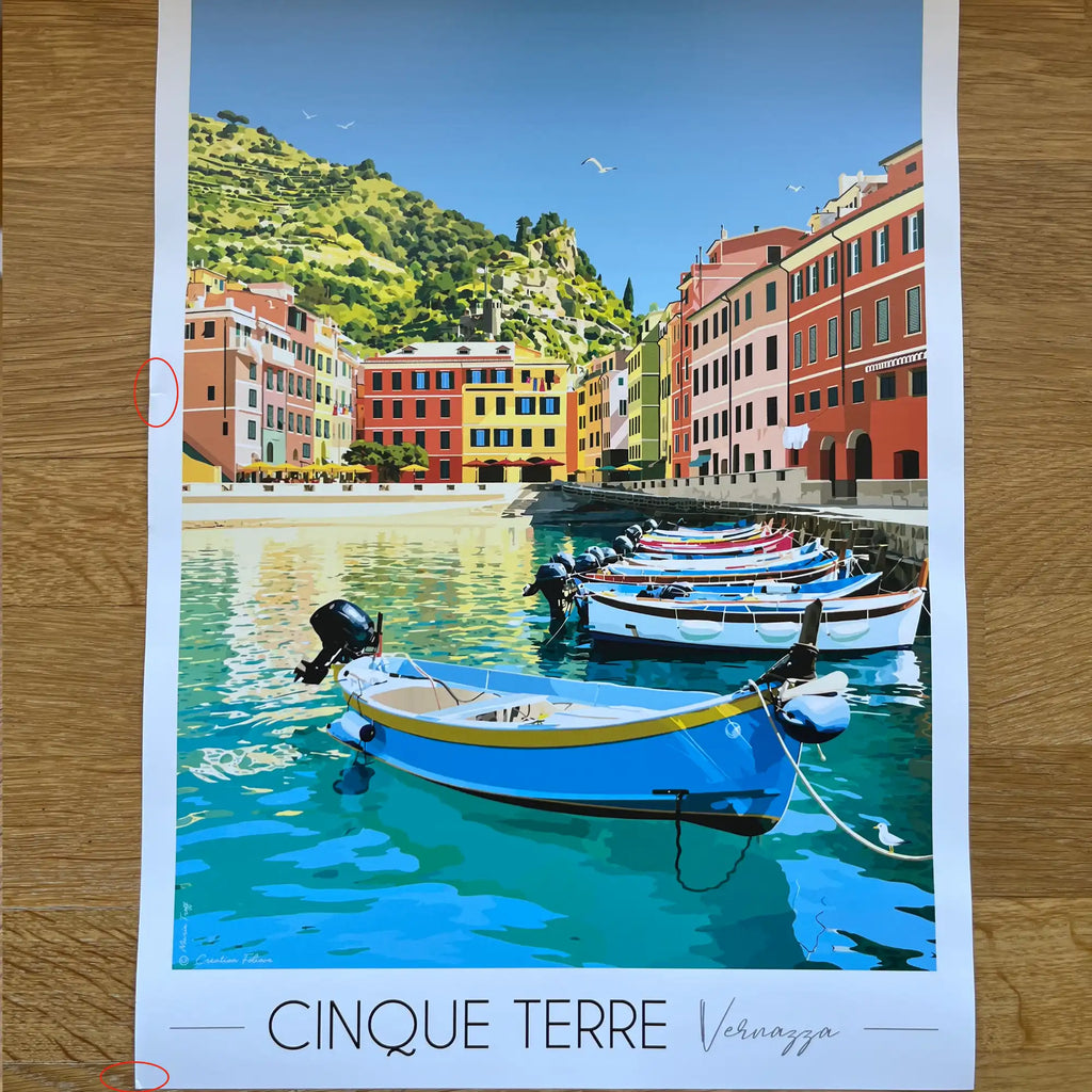 Affiche Cinque Terre – Vernazza | Imparfaite 30x42 cm