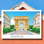 Affiche Montpellier Arc de Triomphe