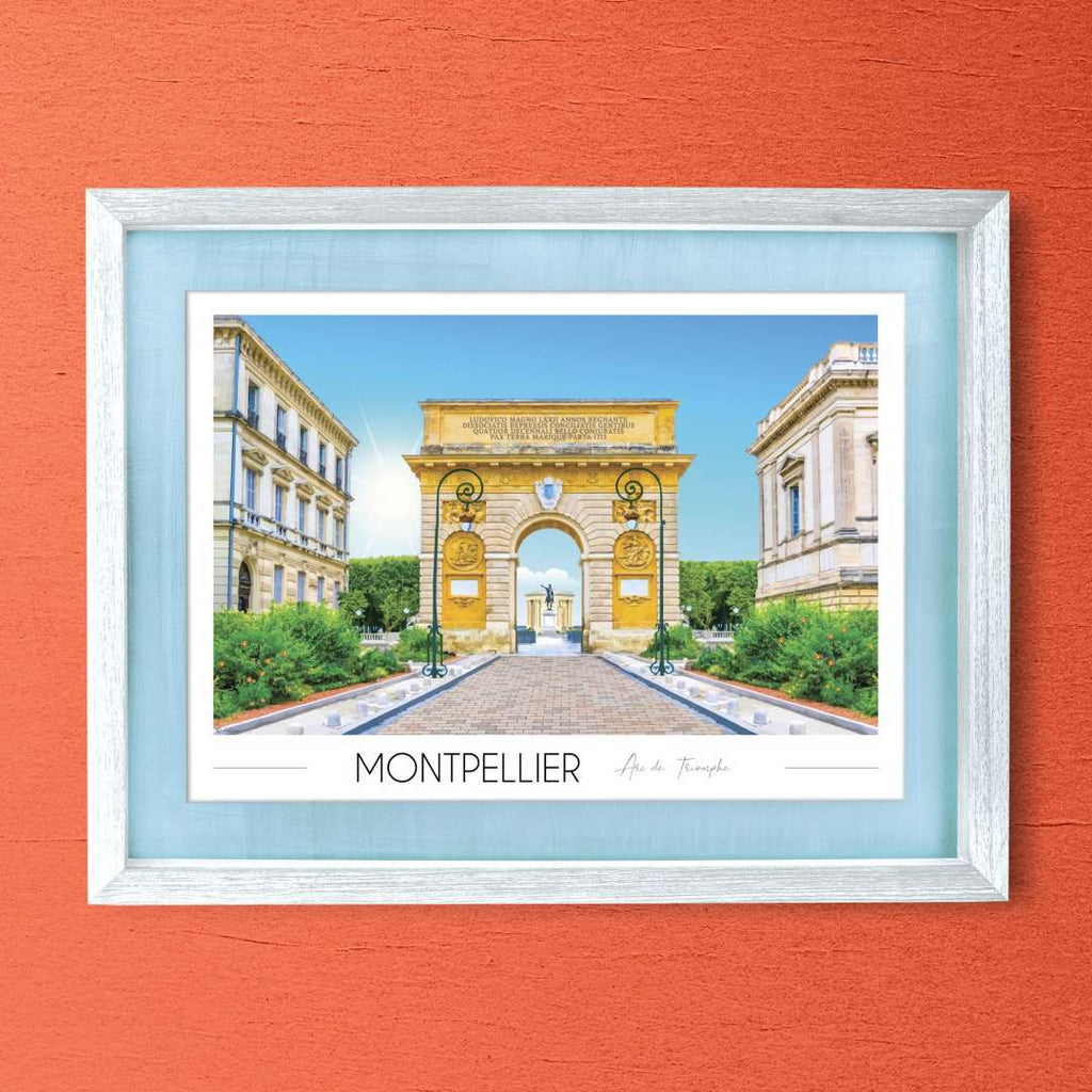 Affiche Montpellier Arc de Triomphe
