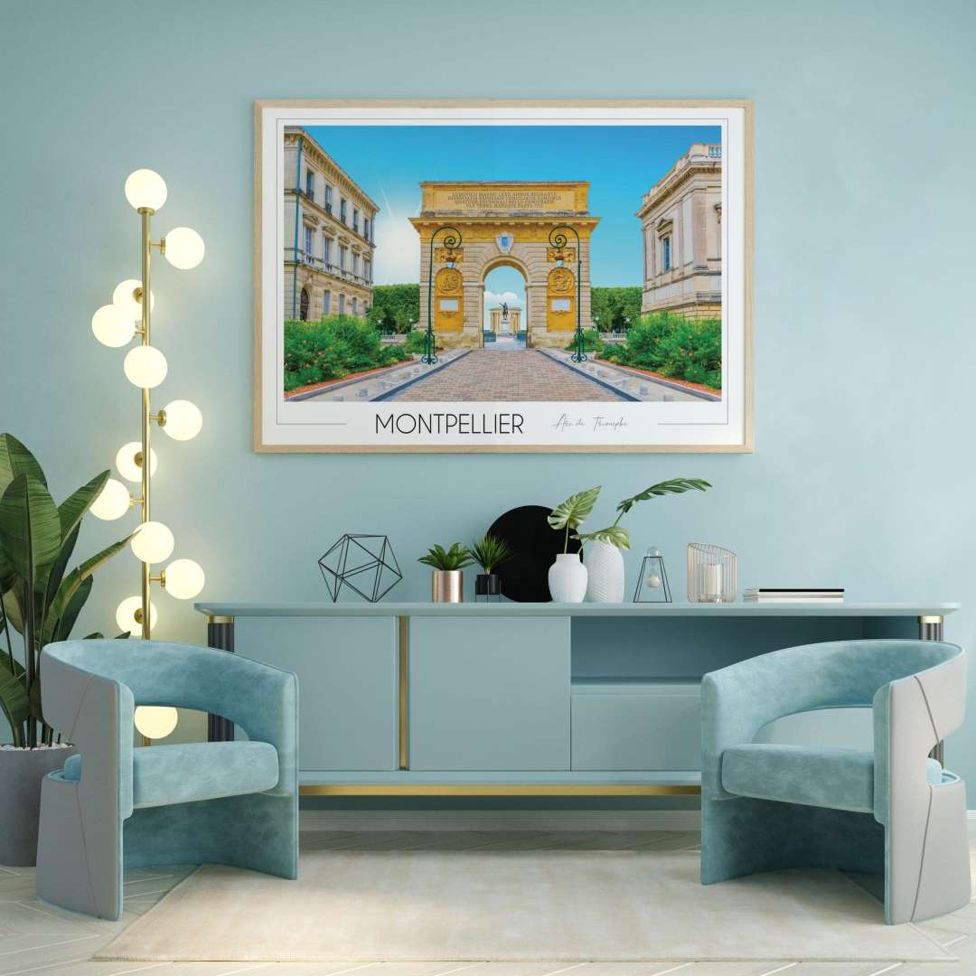 Affiche Montpellier Arc de Triomphe