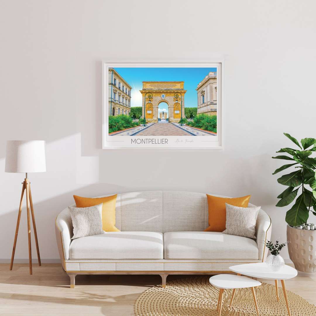 Affiche Montpellier Arc de Triomphe