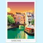 Affiche Narbonne Pont des Marchands