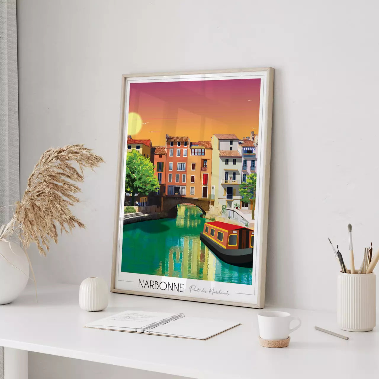 Affiche Narbonne Pont des Marchands