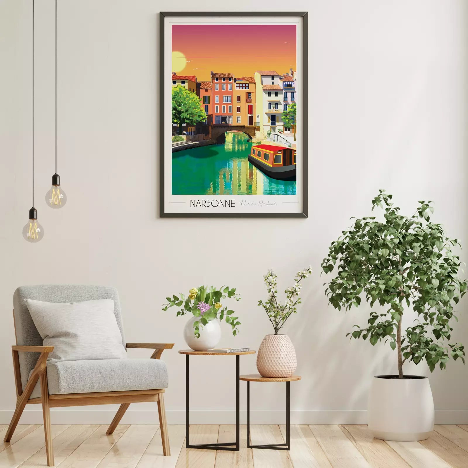 Affiche Narbonne Pont des Marchands