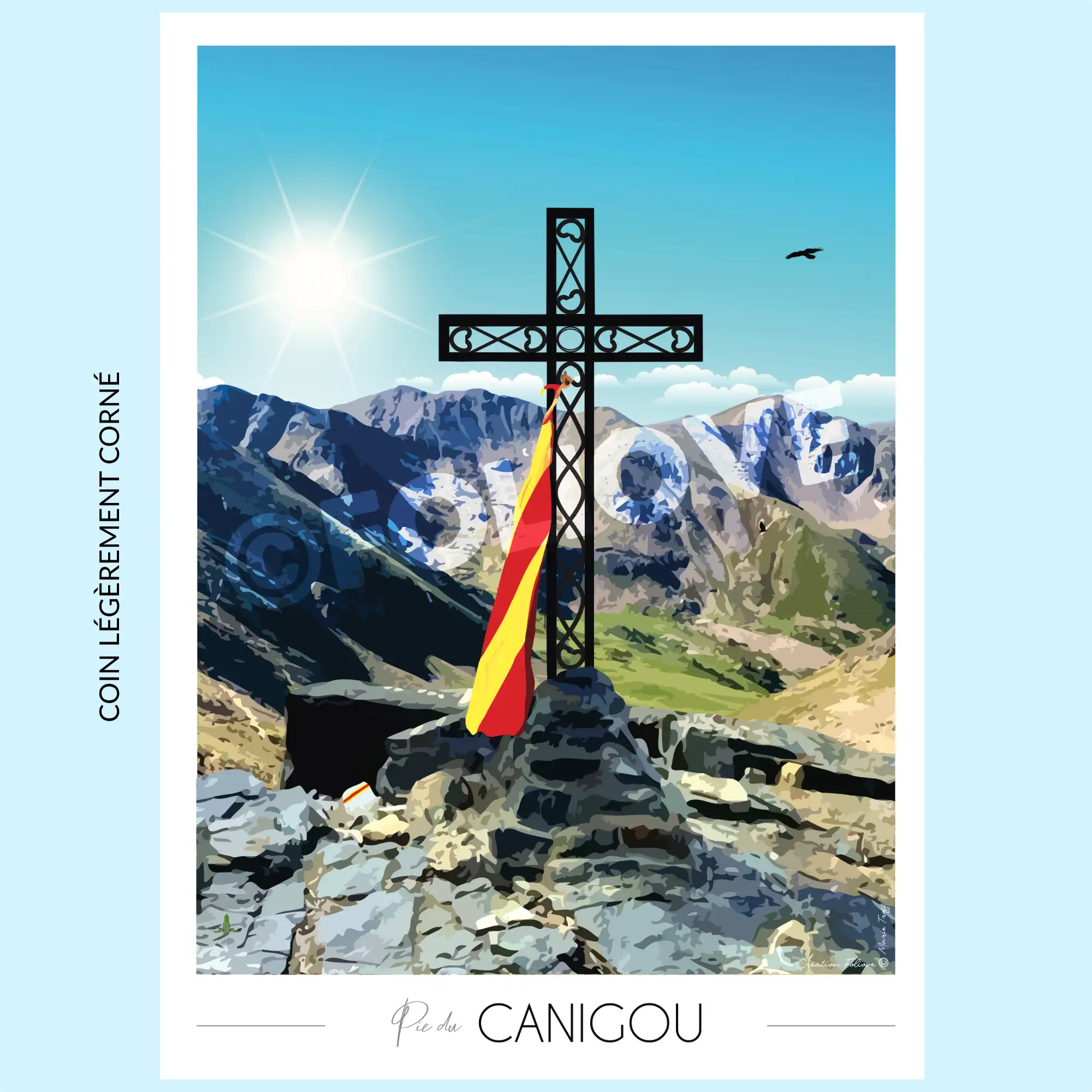 Affiche Pic du Canigou | Imparfaite 30x42 cm