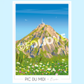 Illustration du Pic du Midi de Bigorre en été 