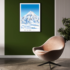 Décoration de salon avec l'affiche Pic du Midi de Bigorre. 