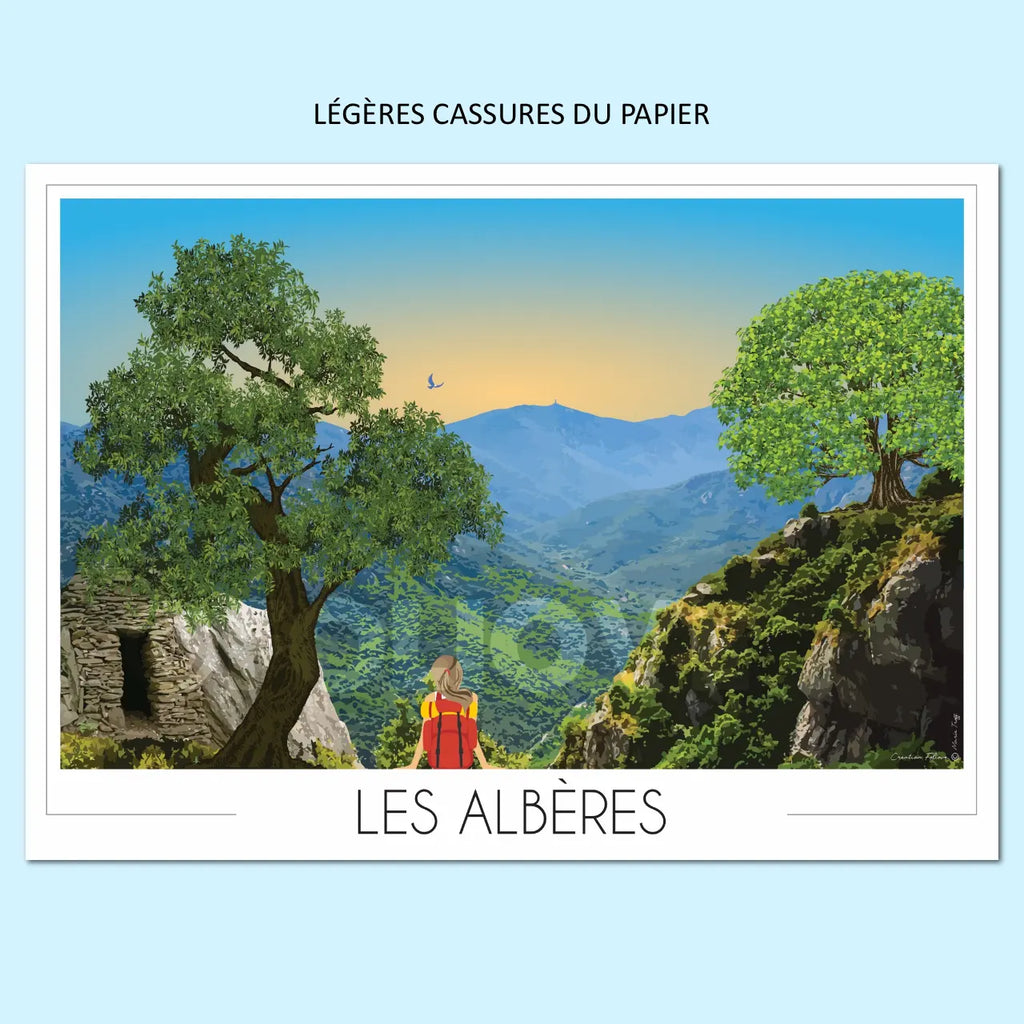 Affiche Massif des Albères | Imparfaite 50x70 cm