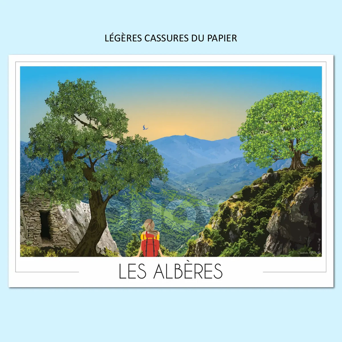 Affiche Massif des Albères | Imparfaite 50x70 cm